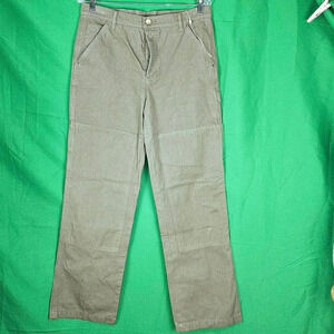NWOT Tory Burch Womens Olive Green Straight Leg Cargo Pants 28